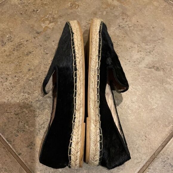 Steven by Steve Madden Lanii Black Calf Hair Espadrilles Shoes Womens Size 8.5 - Picture 10 of 12